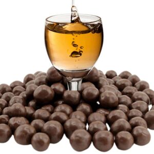 Drageado de Amarula coberta com chocolate ao leite