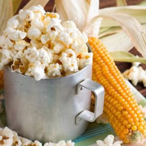 milho de pipoca selecionado a granel