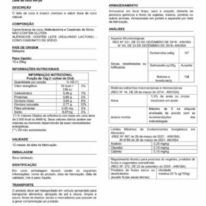 O Leite de Coco em Pó